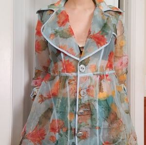 Transparent Cactus Print Dress